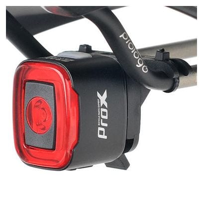 Feu arrière vélo rouge ProX 50 Lumen détecteur de freinage - COB-XPE LED