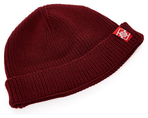 Bonnet Fit Bike Co Shorty Beanie Rouge Burgundy