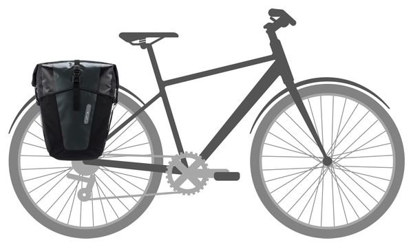 Ortlieb Back-Roller XL 70L (2x35L) QL2.2 Paar Fahrradtaschen Asphaltgrau Schwarz