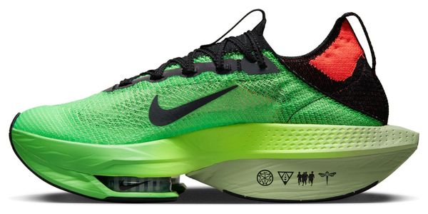 Chaussures de Running Nike Air Zoom Alphafly Next% Flyknit 2 EKIDEN Vert