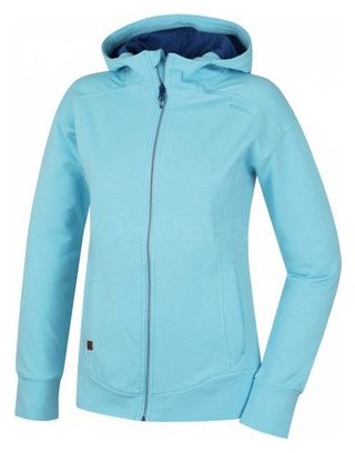 Sweat Husky Anah L pour femme avec capuche et fermeture éclair-Bleu clair