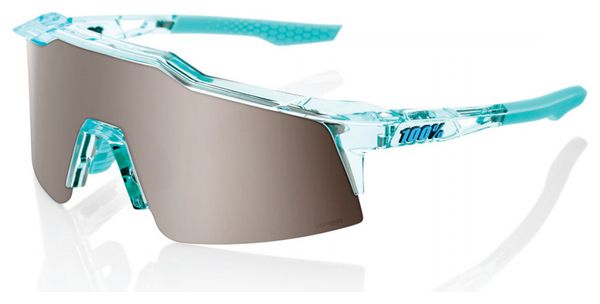 Brille 100% Speedcraft SL Blau Transluzent - HiPER Mirror Silver Visier