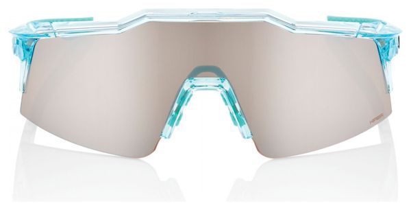 Lunettes 100% Speedcraft SL Bleu Translucide - Ecran HiPER Mirror Silver