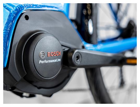 Vélo de Ville Électrique Trek Verve+ 2 Lowstep Shimano Acera/Altus 9V 400 Wh Bleu Alpine