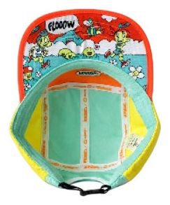 Cappellino BV Sport 5 Panel DBDB Flow Arancione/Giallo/Verde