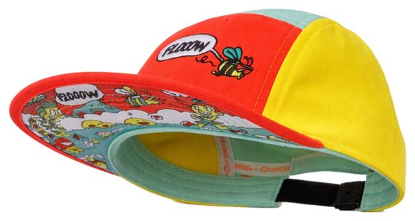 Cappellino BV Sport 5 Panel DBDB Flow Arancione/Giallo/Verde