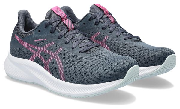 Asics Patriot 13 Grijs Roze Dames Hardloopschoenen