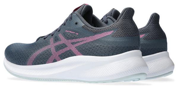 Asics Patriot 13 Grijs Roze Dames Hardloopschoenen