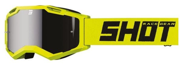 Masque Shot Assault 2.0 Solid Iridium Neon Yellow Glossy