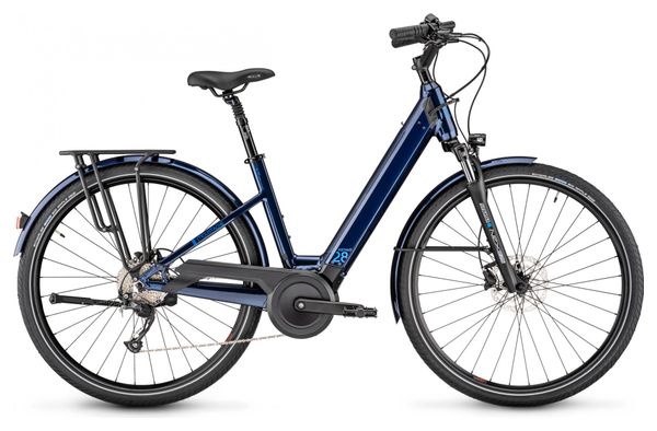 Prodotto ricondizionato - Moustache Samedi 28,2 Open Shimano Altus 9V 400 Wh 700 mm Midnight Blue Electric City Bike