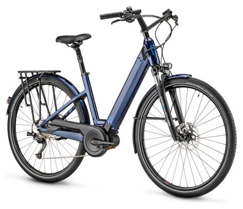 Producto Reacondicionado - Bicicleta Eléctrica de Ciudad Moustache Samedi 28.2 Open Shimano Altus 9V 400 Wh 700 mm Azul Medianoche