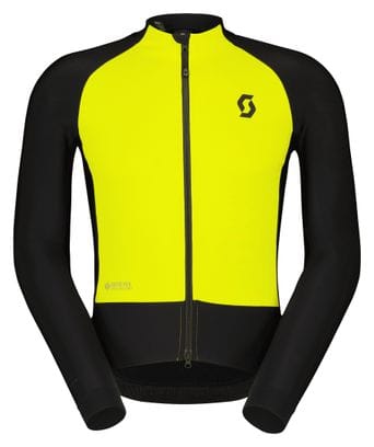 Men's Scott RC Pro Warm Hybrid Windstopper Long Sleeve Jacket Black/Yellow