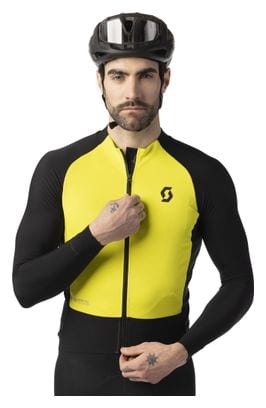 Men's Scott RC Pro Warm Hybrid Windstopper Long Sleeve Jacket Black/Yellow