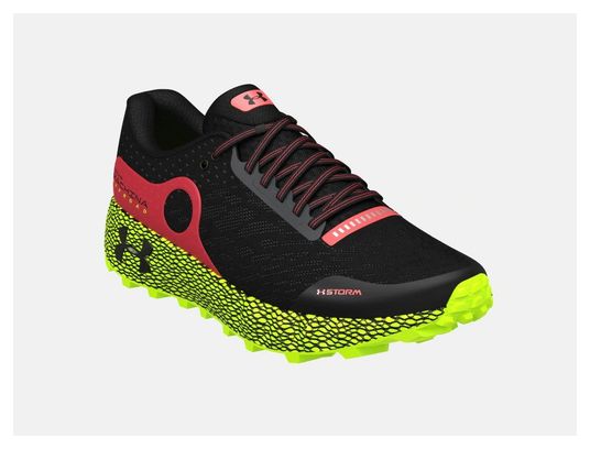 Under Armor HOVR Machina Off Road Trail Shoes Black Red Yellow