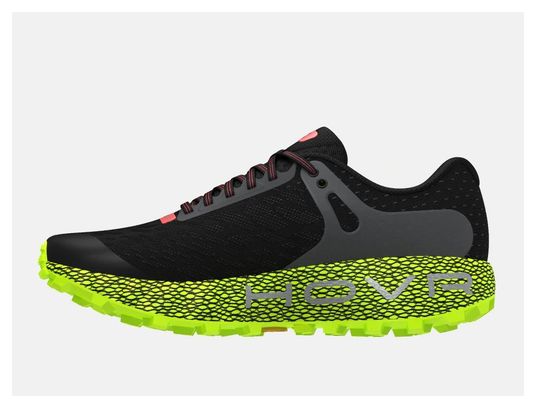 Under Armor HOVR Machina Off Road Trail Shoes Black Red Yellow