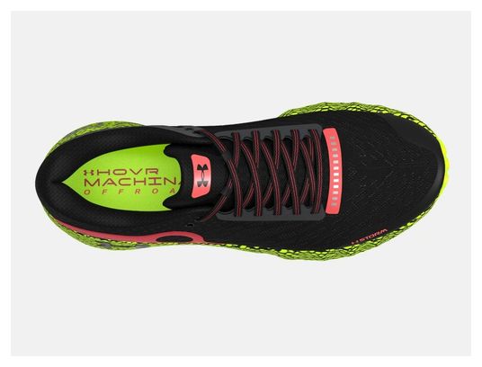 Under Armor HOVR Machina Off Road Trail Shoes Black Red Yellow