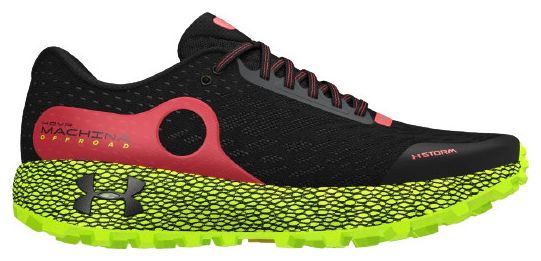 Zapatillas Under Armour HOVR Machina Off Road Trail negro rojo amarillo