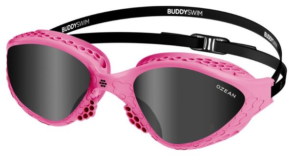 BuddySwim Ozean Schwimmbrille Pink-Schwarz/Smoke