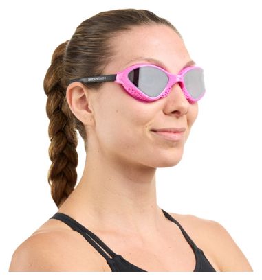 BuddySwim Ozean Schwimmbrille Pink-Schwarz/Smoke