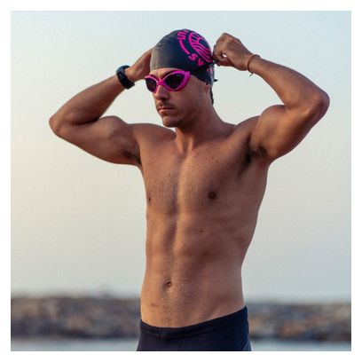 BuddySwim Ozean Schwimmbrille Pink-Schwarz/Smoke