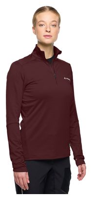 Pile Vaude Livigno Halfzip II Donna Rosso