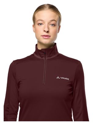 Pile Vaude Livigno Halfzip II Donna Rosso