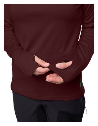 Pile Vaude Livigno Halfzip II Donna Rosso