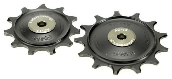 Rodamientos Enduro 12/14 dientes para desviador Sram Eagle de 12 velocidades Negro