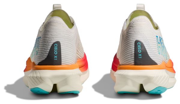 Chaussures Running Hoka Cielo X1 Blanc/Multicolore Unisexe