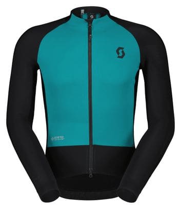 Men's Scott RC Pro Warm Hybrid Windstopper Long Sleeve Jacket Black/Turquoise