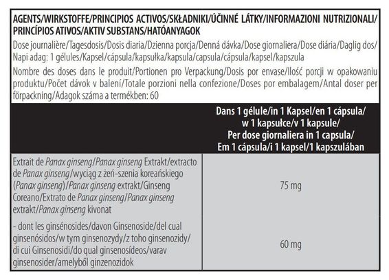 Panax Ginseng (60 Caps) - Biotech Usa - Ginseng