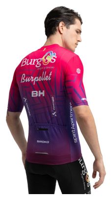 Maillot vélo manches courtes homme Burgos Burpellet BH x Siroko BBBH Burgos Pin