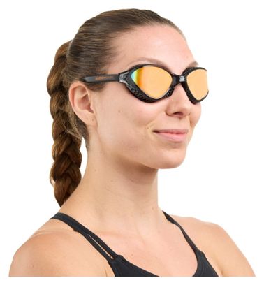 BuddySwim OzeanX Swim Goggles Black/Orange Mirror