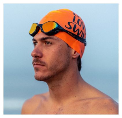 BuddySwim OzeanX Swim Goggles Black/Orange Mirror