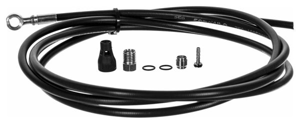 Metallic rinforzato Hose Kit FORMULA 200 centimetri R1 / RX / Mega / il nero + Accessori