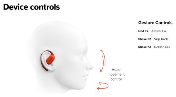 Suunto Spark Open-Ear-Ohrhörer in Korallenorange