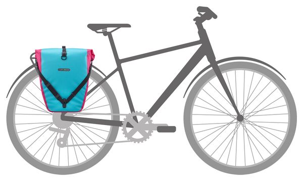 Ortlieb Back-Roller Cyber 20L Fahrradtasche Cyber Blau Rosa