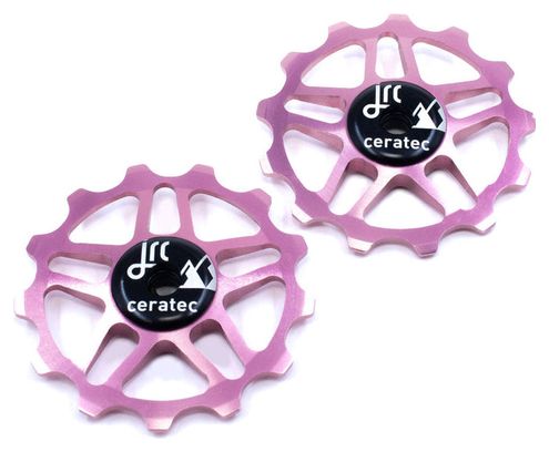 Laufrollenpaar JRC Components 13 Zähne für Shimano Deore/SLX/XT/XTR 12V Pink
