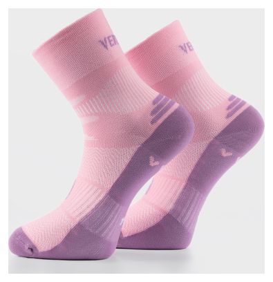 Chaussettes Vertical Mountain Mid Double-Layer Rose