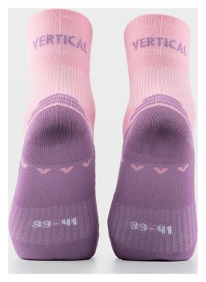 Chaussettes Vertical Mountain Mid Double-Layer Rose