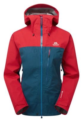 Mountain Equipment Makalu Women's Waterproof Jacket Blue/Red