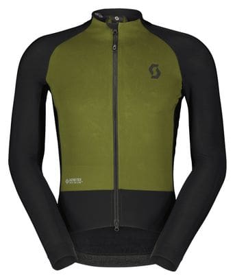 Men's Scott RC Pro Warm Hybrid Windstopper Long Sleeve Jacket Black/Green