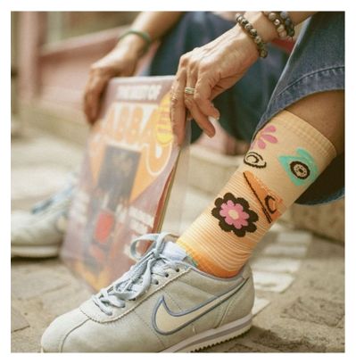 BV Sport Run Marathon-sokken, 70s-collectie, oranje