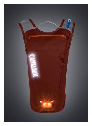 Borsa per l&#39;idratazione Camelbak Rogue Light da 7 litri + tasca per l&#39;acqua da 2 litri rossa