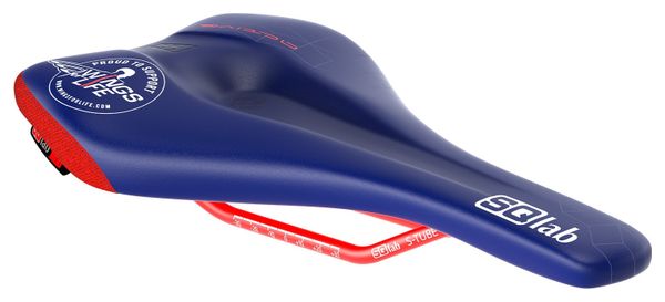 Selle SQlab 611 Ergowave Active 2 1 Ltd Wings For Life Bleu Rouge