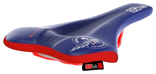 Saddle SQlab 611 Ergowave Active 2 1 Ltd Wings For Life Blue Red