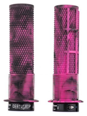 DMR DeathGrip Grips with Flanges Marble Pink