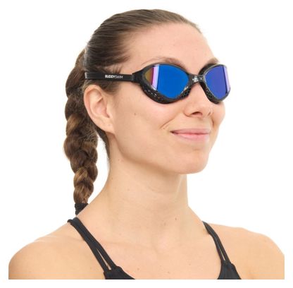 BuddySwim OzeanX Zwembril Zwart/Blauw Spiegel