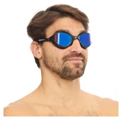BuddySwim OzeanX Zwembril Zwart/Blauw Spiegel