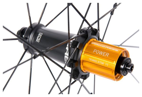 Paire de roues Progress A-Prime Noir | 9x100/9x130 mm | Patins | Shimano